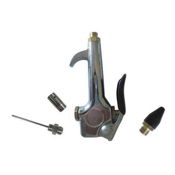 Speedaire Air Gun Kit, 1/4 in, FNPT, Zinc, Silver 22YK41