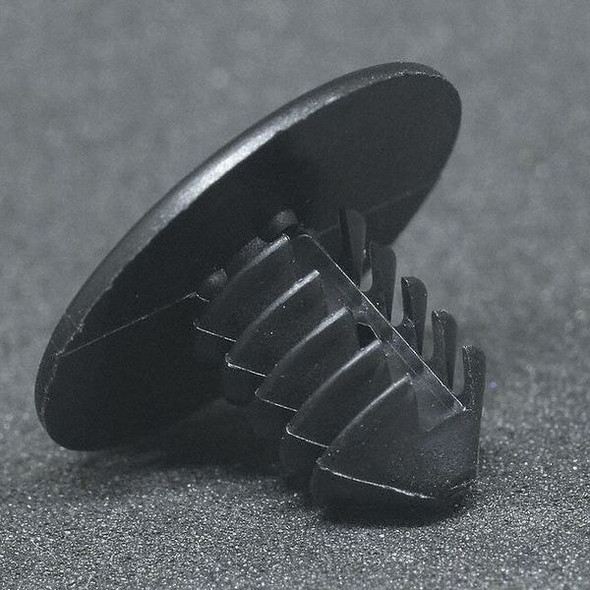 Push-In Rivet, Dome Head, 1/4 in Dia., 25/32 in L, Nylon Body, 20 PK