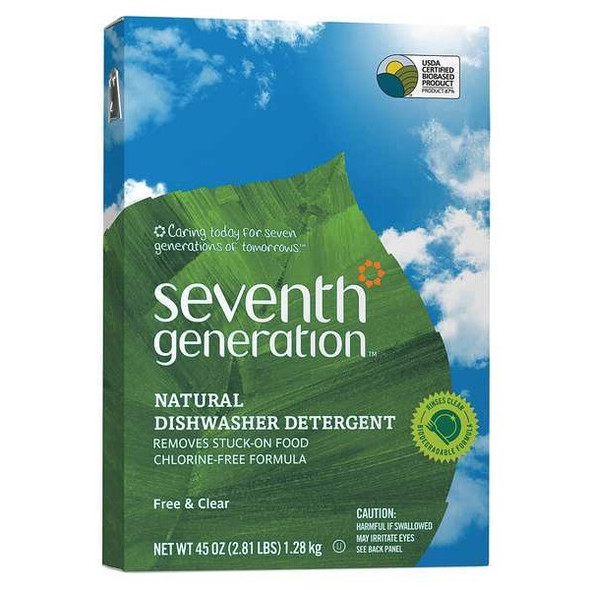 Seventh Generation Dishwashing Detergent,Unscented,PK12 SEV 22150