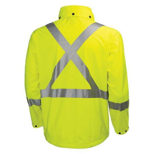 Helly Hansen Rain Jacket,Hi-Visibility Yellow,L 70261_360-L
