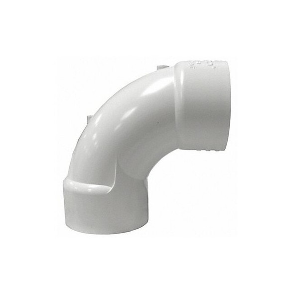 Westlake Pipe & Fittings 90 Sweep Elbow, 2 in, Schedule 40,White 406020SW