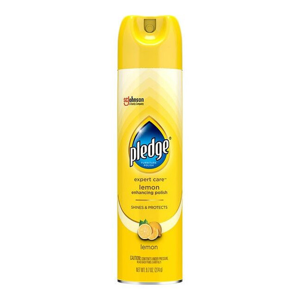 Furniture Polish, Aerosol Spray Can, 9.7 oz, Lemon Fragance, PK6