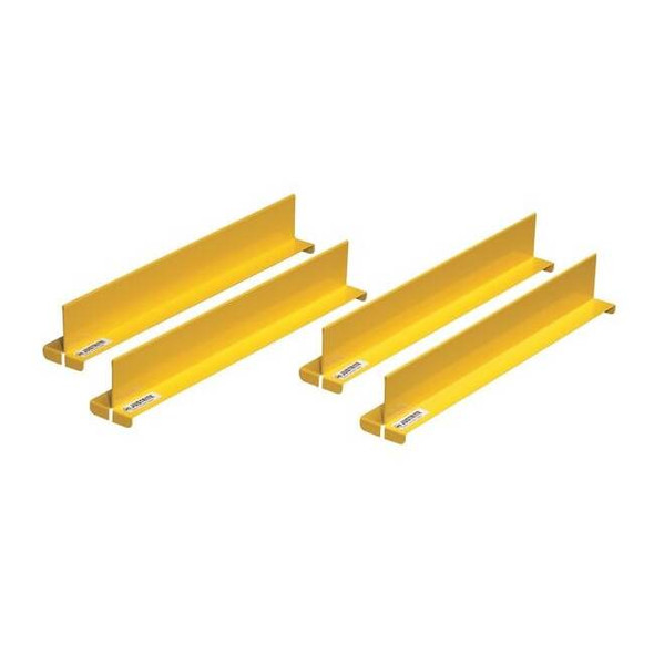 Justrite Shelf Divider Set,2-1/32 In. W,Steel 29985