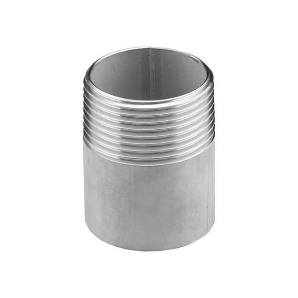 Manufacturer Varies Nipple,150 psi,SS,1 1/2 " T6WNF9