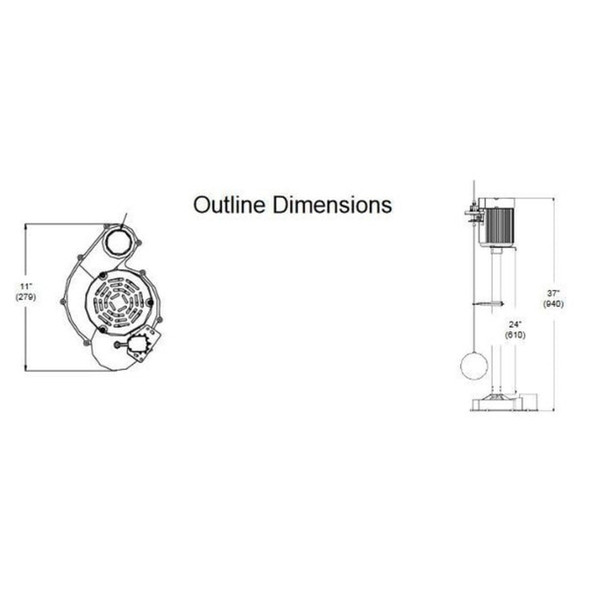 Dayton Upright Sump Pump, 1-3 HP 5URH7