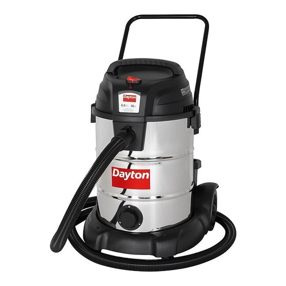 Dayton Shop Vacuum,30 in H,24 in L 61HV92
