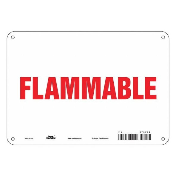 Danger Sign, 7 in H, 10 in W, Polyethylene, Vertical Rectangle, English, 478F02