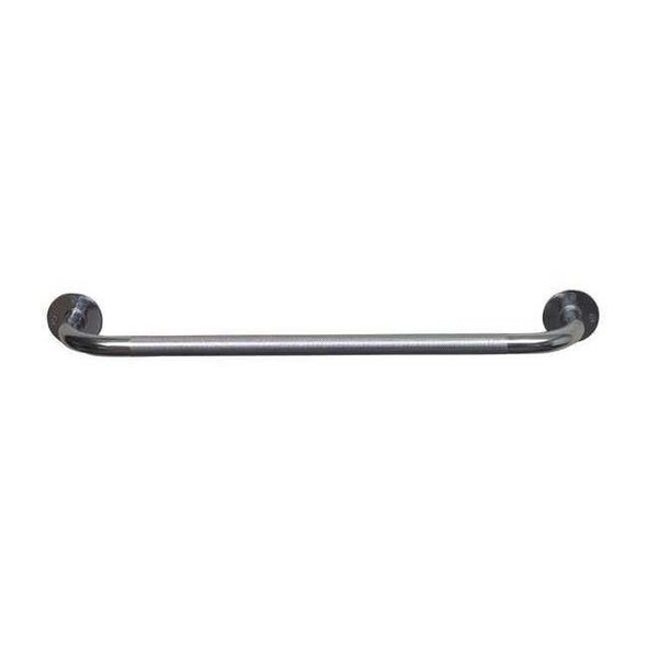 Healthsmart Knurled Grab Bar, 24" L, Steel, Chrome plated 521-1570-0624