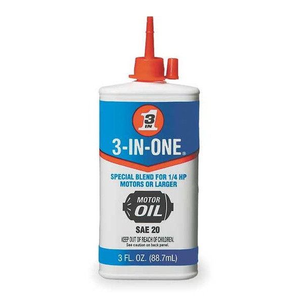 3-In-One Electric Motor Oil,20 SAE Grade,3oz 10045 3-In-One Electric Motor Oil,20 SAE Grade,3oz 10045