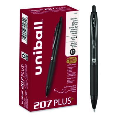 uniball® PEN,207PLUS+ .7MM,BK 70462