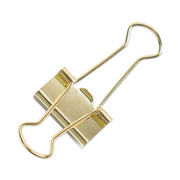 U Brands Binder Clips, Small, Gold, 72/Pack 3595U06-24