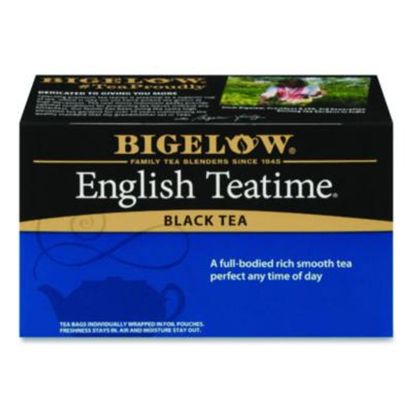 Bigelow® English Teatime Black Tea, 0.08 Oz Tea Bag, 28/box RCB003451