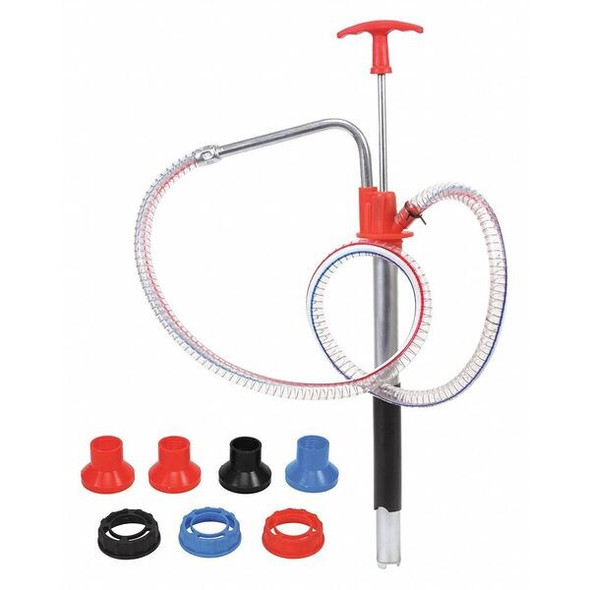 Westward Hand Pail Pump,Piston,1.9 oz. per stroke 21EM38 Westward Hand Pail Pump,Piston,1.9 oz. per stroke 21EM38