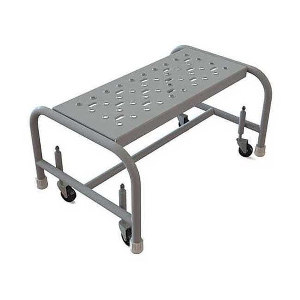 Tri-Arc Mobile Step Stand,Steel,Serrated,24inW WLSR001242