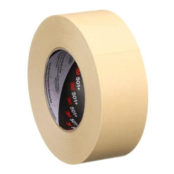 3m Painter's Tape, 48 mm W x 55 m L, 7.3 mil Thick, Tan, Rubber Adhesive 501+