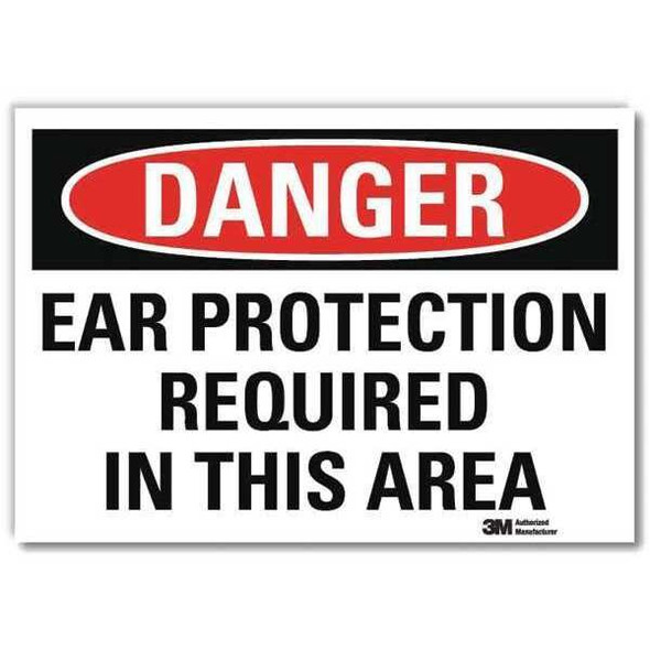 Lyle Danger Sign,Slf-Adhesv Mount,14inWx10inH, U3-1390-RD_14X10 U3-1390-RD_14X10