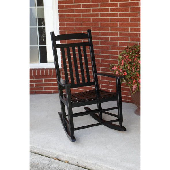 Knollwood Black Wood Mission Rocking Chair Knollwood Black Wood Mission Rocking Chair