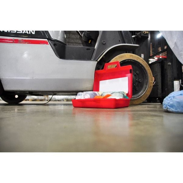 Spilfyter Spill Kit, 3 gal Volume Absorbed per Kit, Not Applicable Capacity, Box, Red 270002