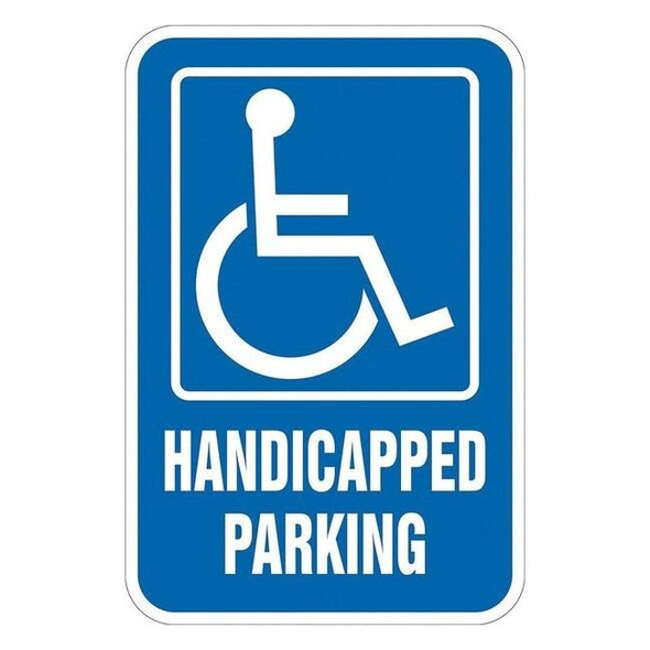Lyle ADA Handicapped Parking Sign,18" x 12, T1-1132-EG_12x18 T1-1132-EG_12x18