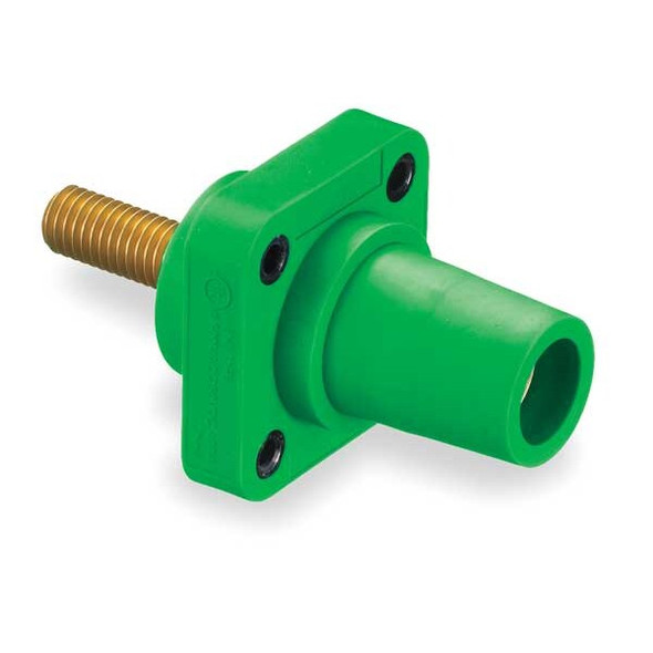 Hubbell Wiring Device-Kellems Receptacle,3R, 4X, 12K,Stud,Green HBLFRSGN