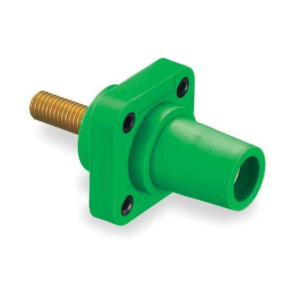 Hubbell Wiring Device-Kellems Receptacle,3R, 4X, 12K,Stud,Green HBLFRSGN