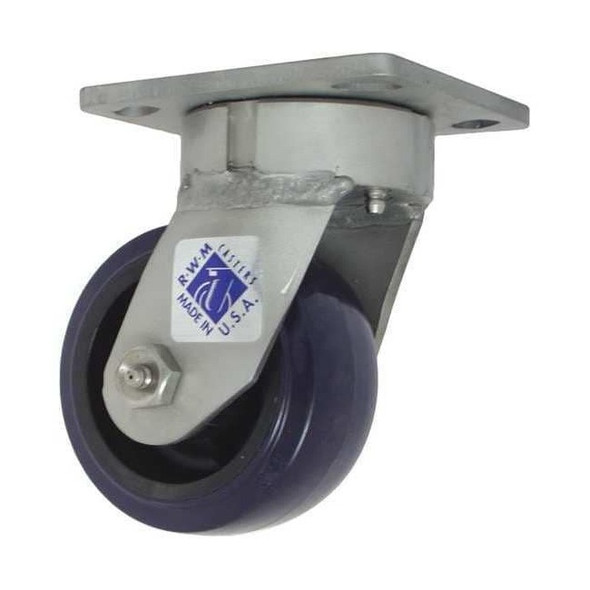 Rwm Plate Caster,Rigid,Polyurethane,6 1/2"H S65-UPC-0520-R