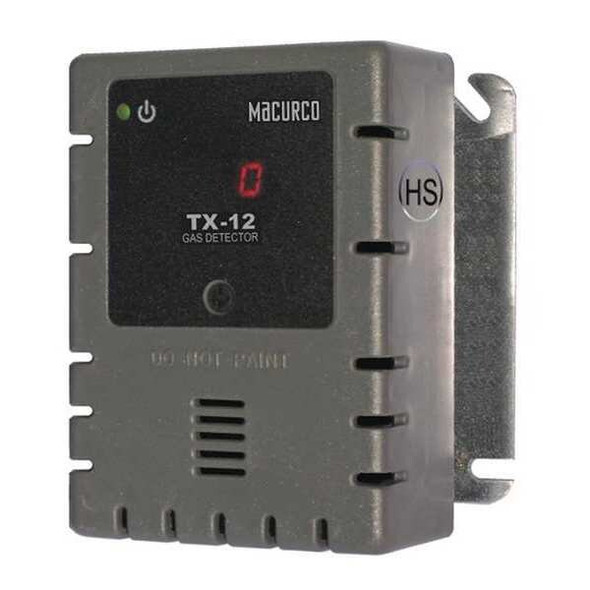 Macurco Fixed Gas Detector, H2S, 4-1/2in.Hx4in.W TX-12-HS