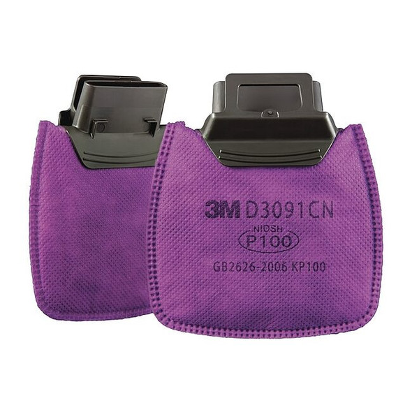Filter, D3000, Magenta, Push to Connect, 3M(TM) Secure Click(TM) Facepieces