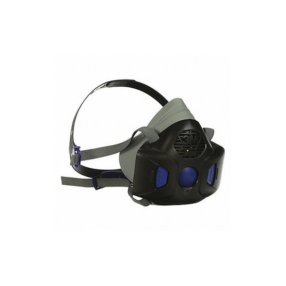 3m Half Mask Respirator,Silicone,Gray HF-802SD