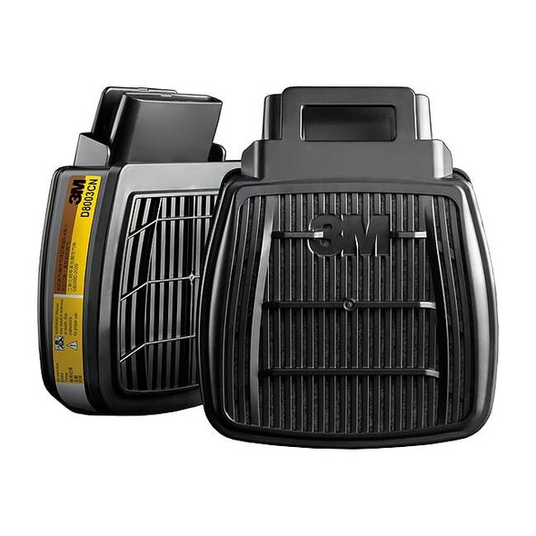 Cartridge, D8000, Yellow, Push to Connect, 3M(TM) Secure Click(TM) Facepieces
