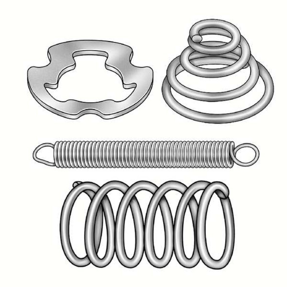 Manufacturer Varies Ext Spring,Ultra Precision,Stl,4 OAL,PK3 1NBE4