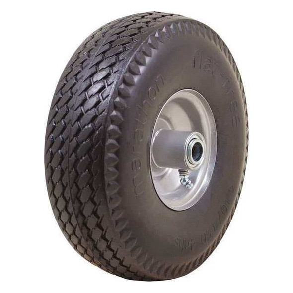 Manufacturer Varies Flat-Free Wheel,10"dia,225lb,4.10/3.50-4 53CM50