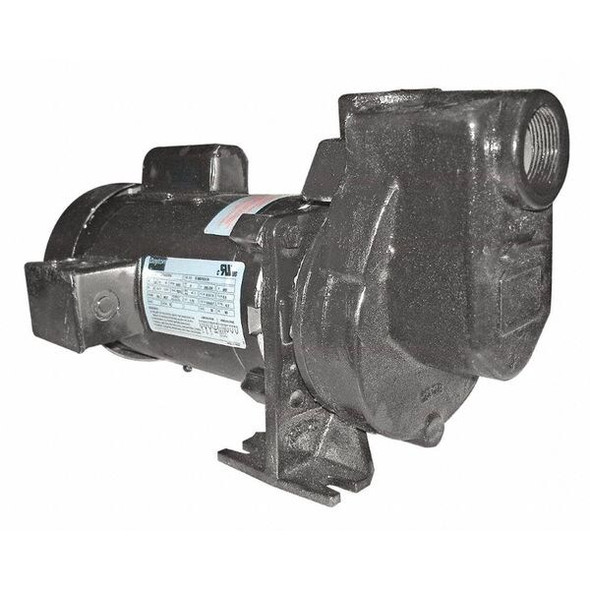 Dayton Centrifugal Pump, 1 hp, 115/208 to 230V AC, 1 Phase, 52 ft Max Head 2ZXP3