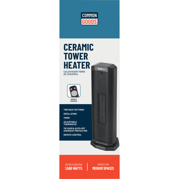 Home Impressions 1500W 120V Tower Ceramic Space Heater NTH15-18MR 484341
