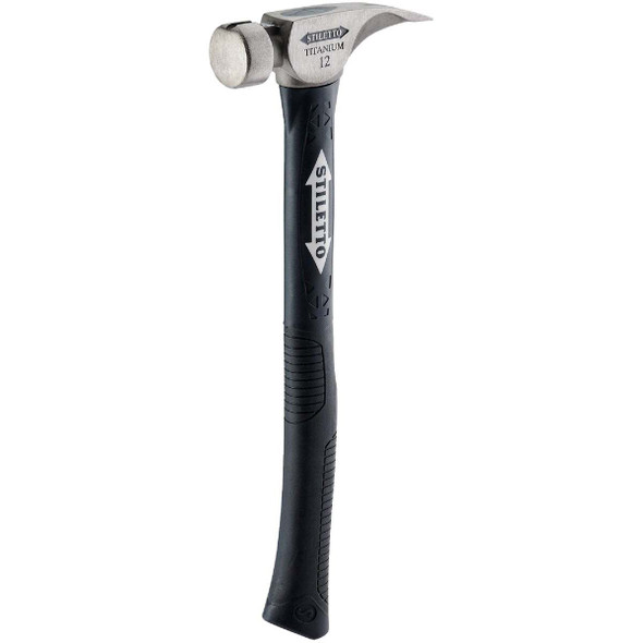 Stiletto 12 Oz. Smooth-Face Framing Hammer with Fiberglass Handle TI12SC-F