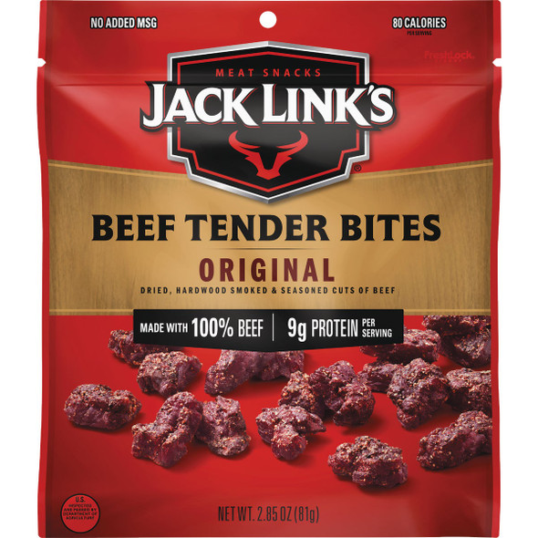 Jack Link's Tender Bites 2.85 Oz. Original Jerky 108395 Pack of 8