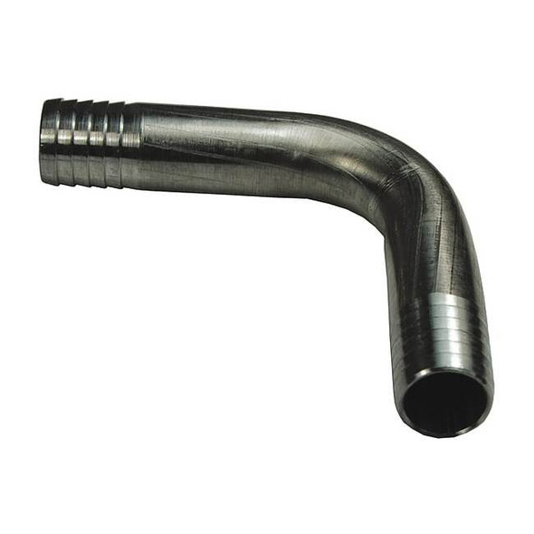 Dixon BarbedHoseFitting, 1/4", SS, 90 Elbow 1770404SS
