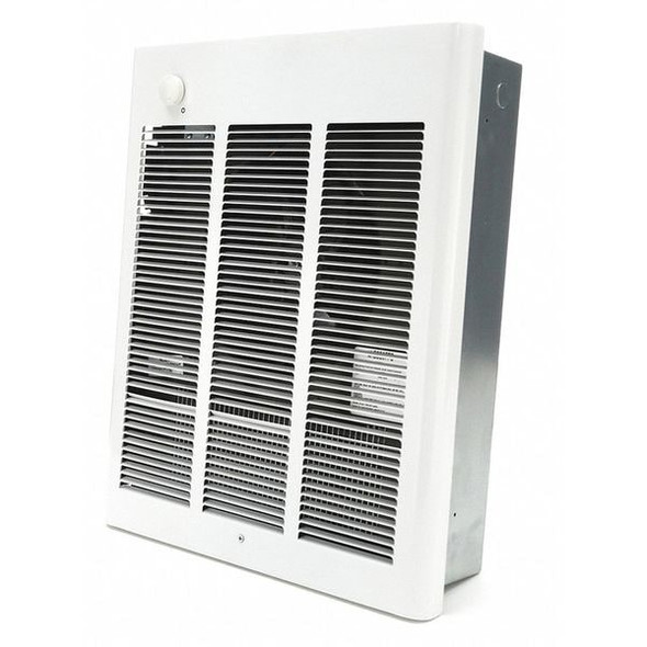 Recessed Electric Wall Heater Unit, 208/240V AC, 60 Hz, 1 Phase, 108 Degrees F Temp Rise