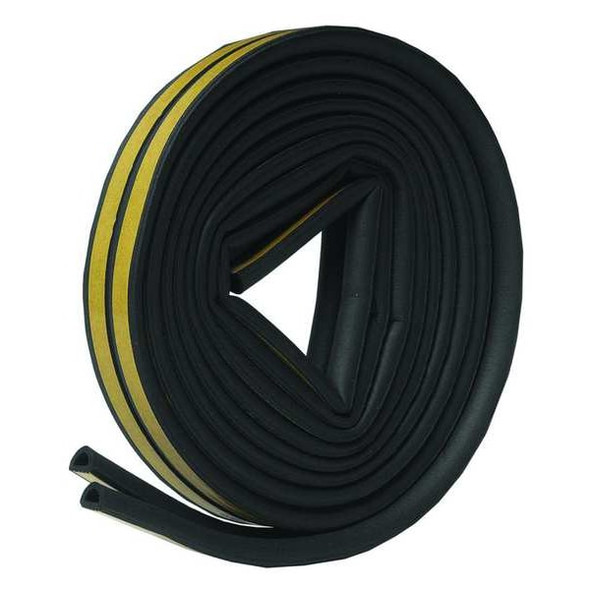 Frost King Weatherstrip, D-Shaped, Adjustable Insert, Rubber V25BK