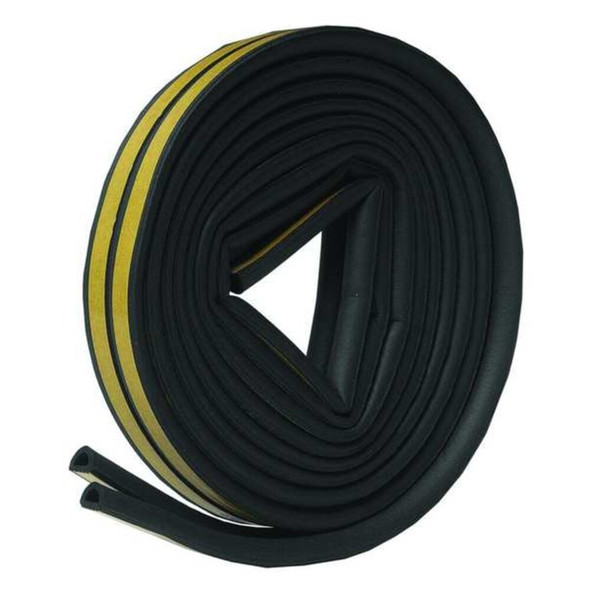 Frost King Weatherstrip, D-Shaped, Adjustable Insert, Rubber V25BK