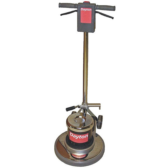 Dayton Floor Scrubber,Single,17 In,1.5HP,175rpm 6UFR5