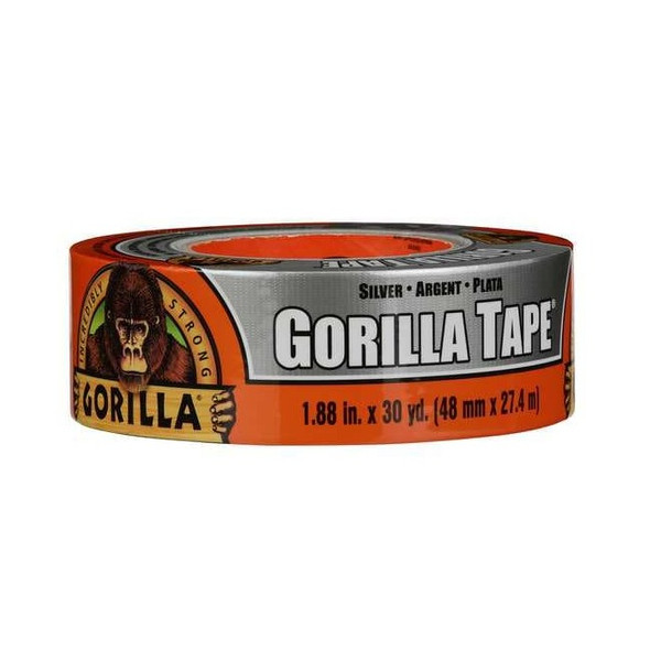 Gorilla Glue Duct Tape, Silver, 30 yd L, 1-7/8 in W 105634