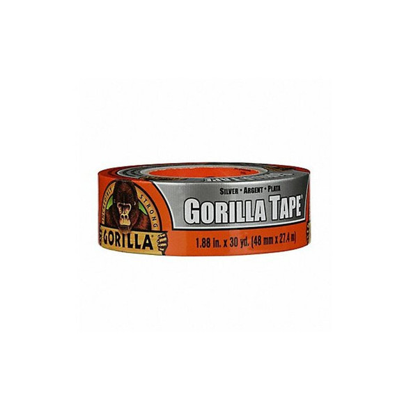 Gorilla Glue Duct Tape, Silver, 30 yd L, 1-7/8 in W 105634