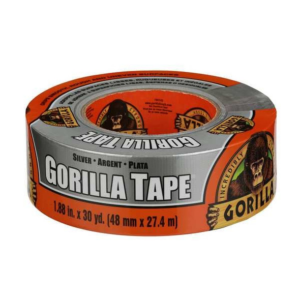 Gorilla Glue Duct Tape, Silver, 30 yd L, 1-7/8 in W 105634