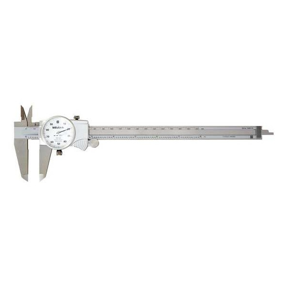 Mitutoyo Dial Caliper,0 to 8" Range,0.001 505-743J