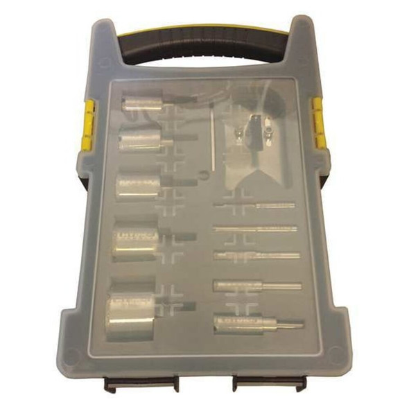 Hydro-Handle Glass,Stone,Tile Drill Set,10pc,Diamond HHBLKIT