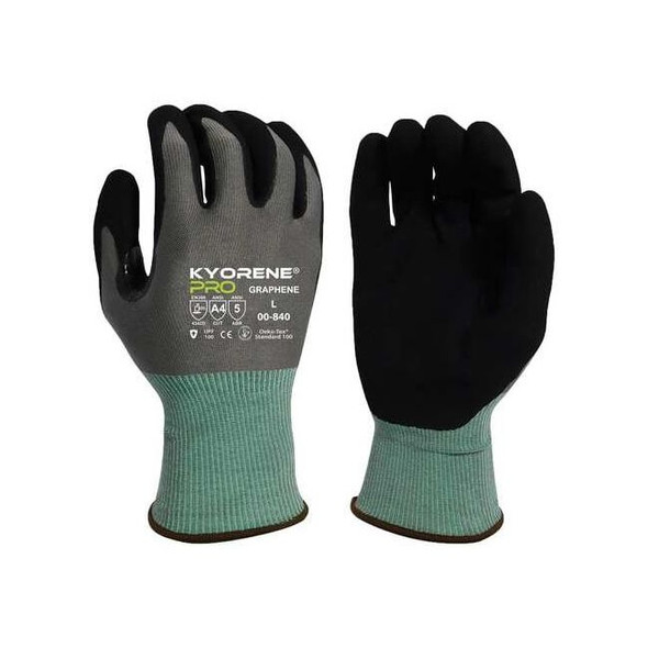 Cut-Resistant Coated Gloves, Cut Level A4 ,Microfoam Nitrile ,XL 12 PK