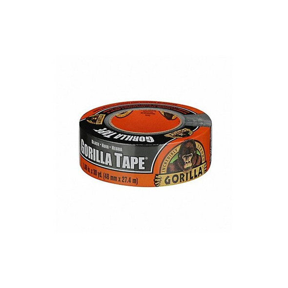 Gorilla Glue Duct Tape, Black, 30 yd L, 1-7/8 in W 105629
