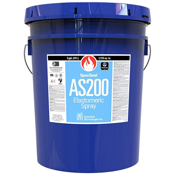 Sti Fire Barrier Spray,5 gal.,Blue AS205