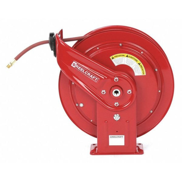 Reelcraft Spring Return Hose Reel,1/2" MNPT,75 ft HD76075 OLP Reelcraft Spring Return Hose Reel,1/2" MNPT,75 ft HD76075 OLP